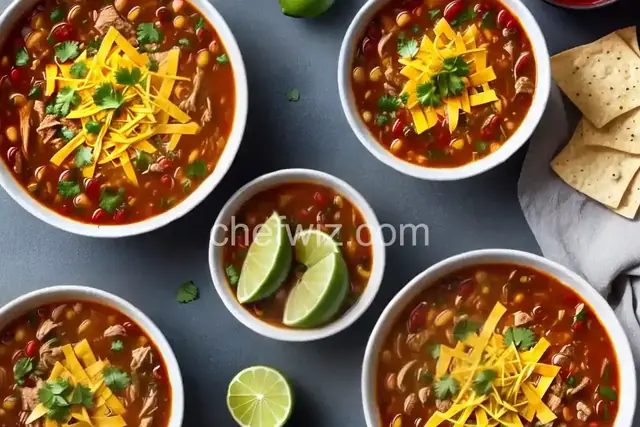 Tortilla Soup with Chicken and Lime