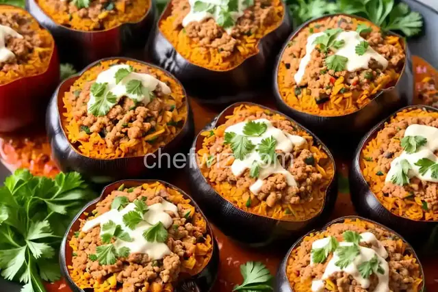 Trader Joe's Ground Turkey Stuffed Peppers with Pepper Jack