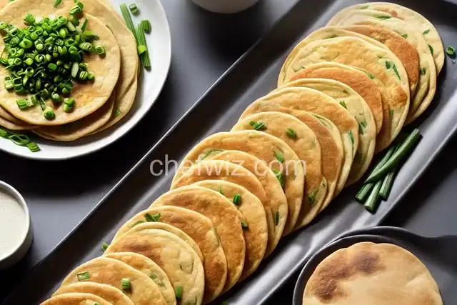 Traditional Chinese Scallion Pancakes