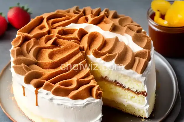 Tres Leches Cake with Dulce de Leche