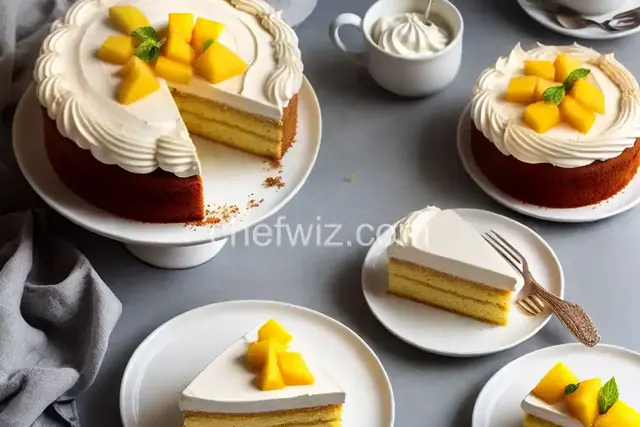 Tres Leches Cake with Mango