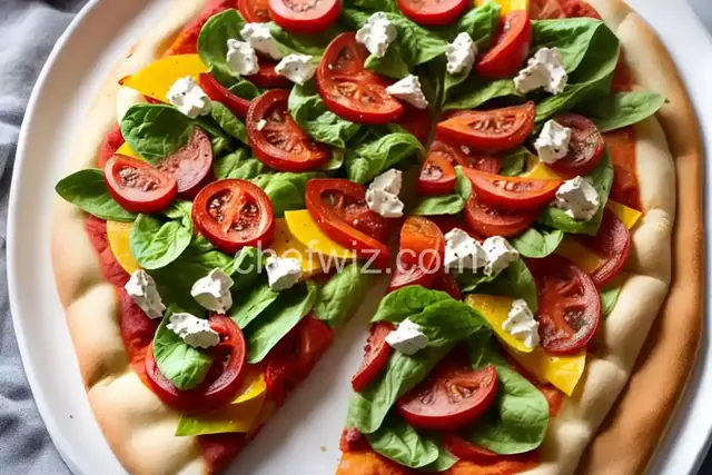 Tricolor Salad Pizzas