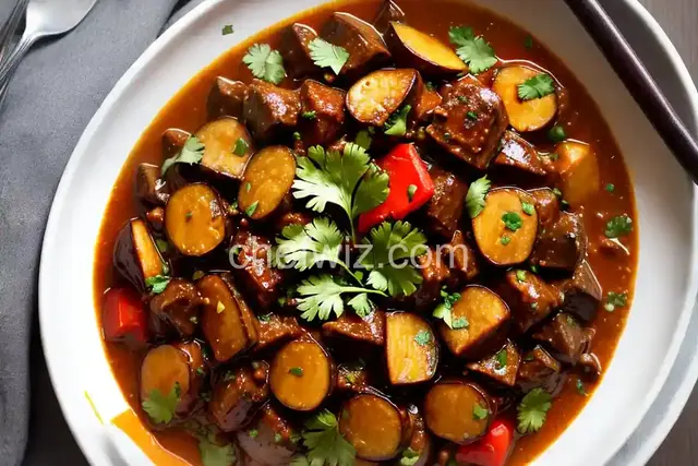 Trini Stewed Eggplant