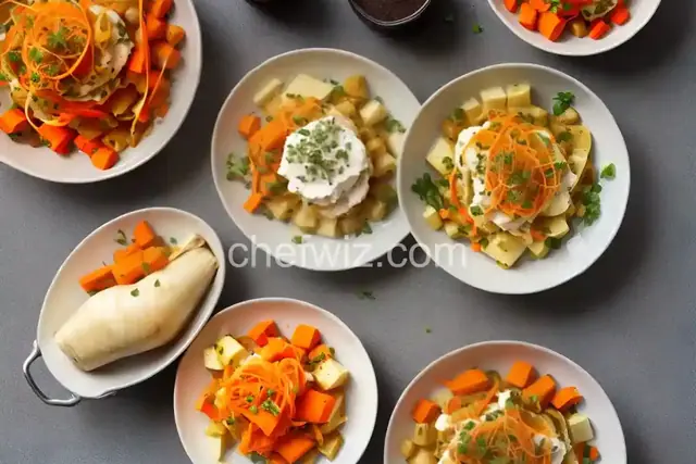 Trio of Mashed Roots (Parsnip, Turnip and Carrot)