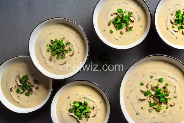 Trio of Mushroom Soup (Cream of Mushroom Soup)