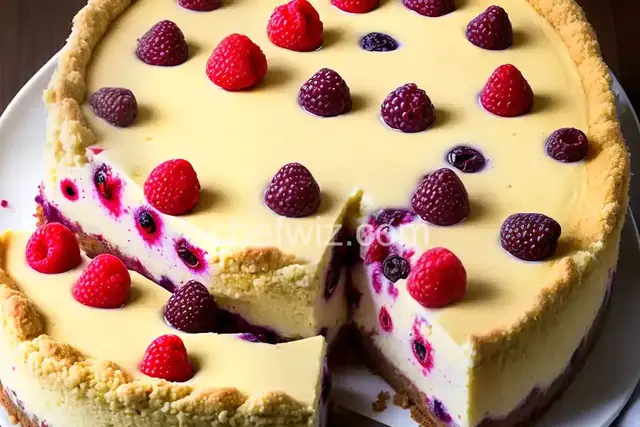 Triple Berry Cheesecake Poke Cake