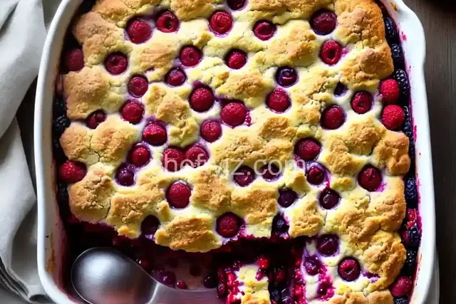 Triple Berry Cobbler