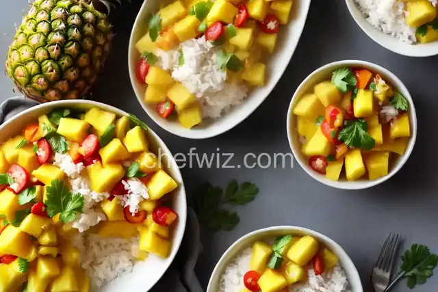 Tropical Pineapple, Mango, and Coconut Fools Recipe