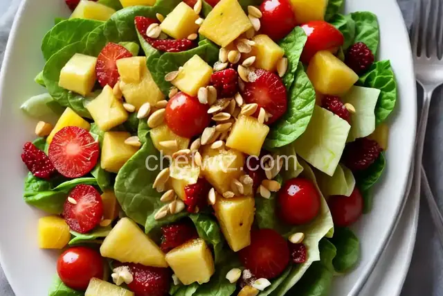 Tropical Salad with Pineapple Vinaigrette