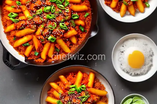 Tteokbokki (Korean Spicy Rice Cakes)
