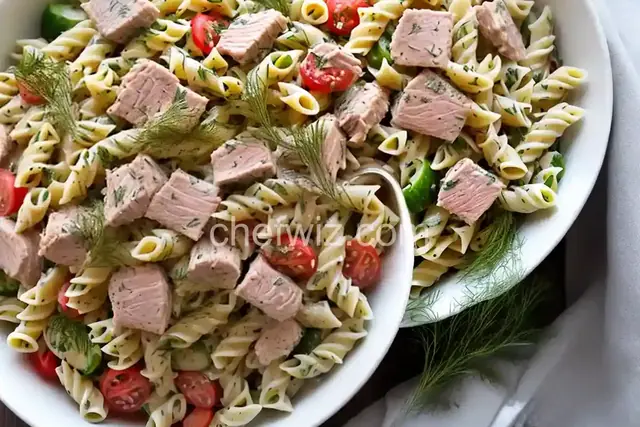 Tuna Pasta Salad with Dill