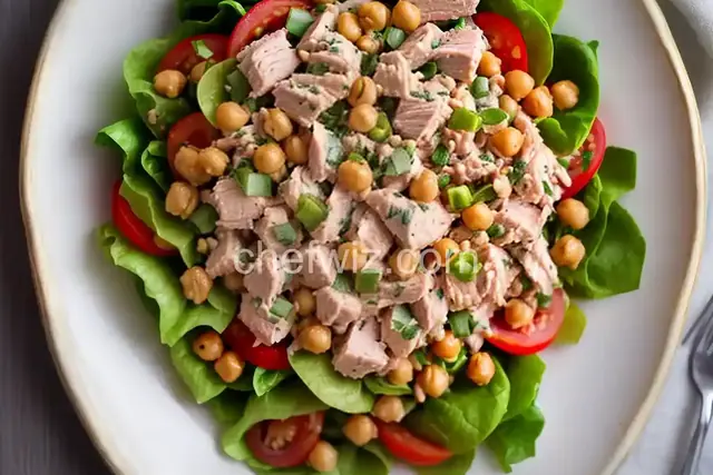 Tuna Salad With Crispy Chickpeas