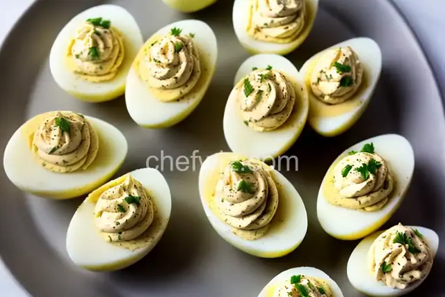 Tuna Stuffed Deviled Eggs