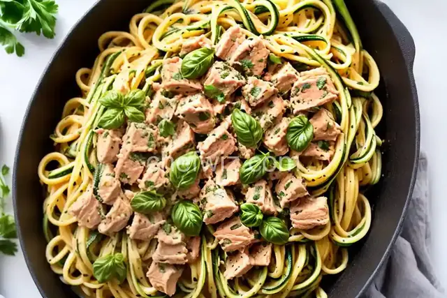 Tuna Zucchini Elbow Pasta