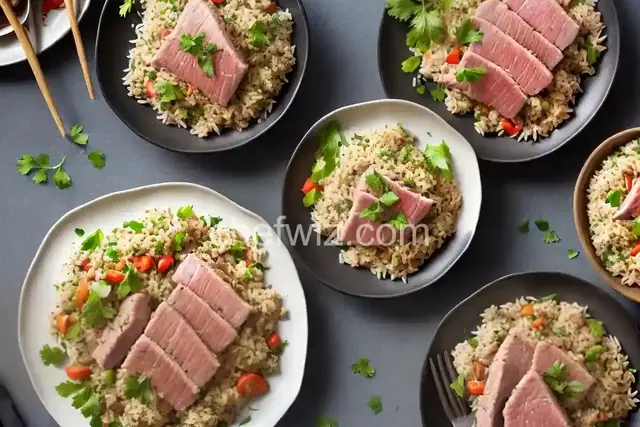 Tuna with Rice Pilaf