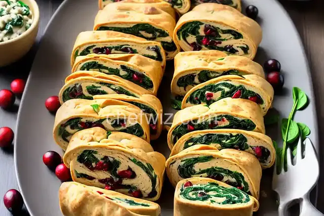 Turkey, Cranberry, and Spinach Roll-Ups