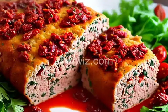 Turkey Meatloaf with Feta and Sun-Dried Tomatoes