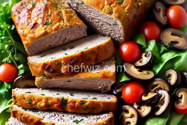 Turkey Meatloaf with Mushrooms and Herbs