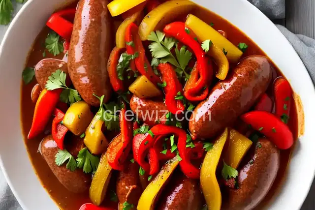 Turkey Polish Sausage and Peppers