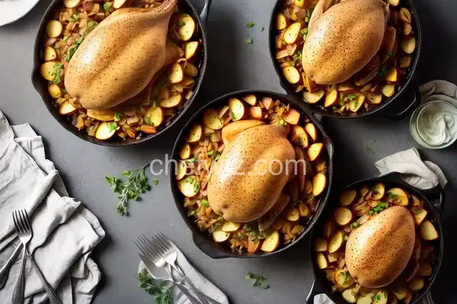 Turkey, Potato, and Onion Casserole