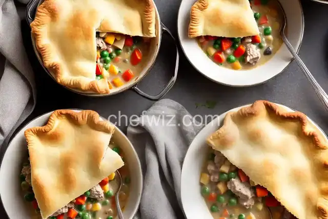 Turkey Potpie with a Biscuit Crust
