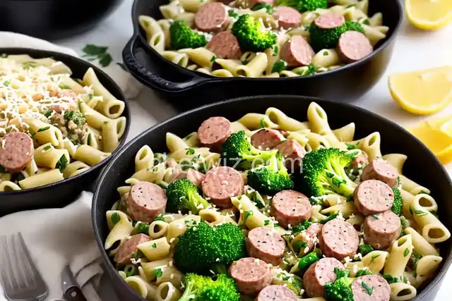 Turkey Sausage and Broccoli Pasta