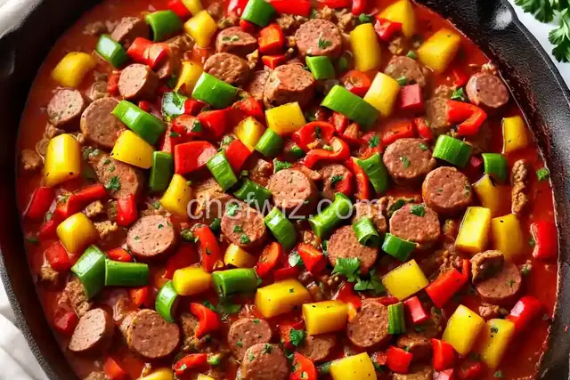 Turkey Sausage and Pepper Skillet