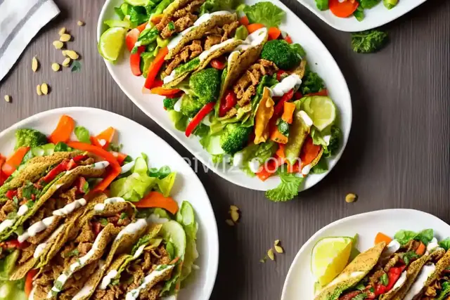Turkey Shawarma With Crunchy Vegetables