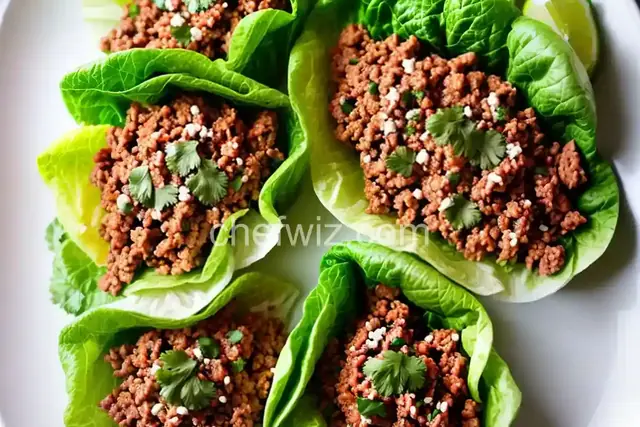 Turkey Taco Lettuce Wraps