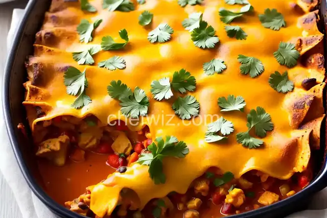 Turkey Zucchini Enchilada Casserole