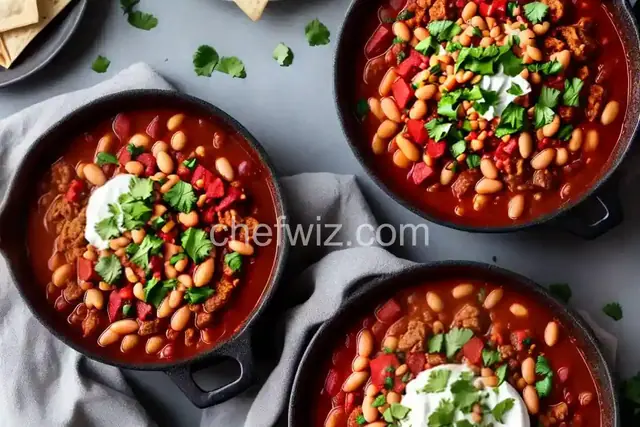 Turkey and Chorizo Chili with White Beans