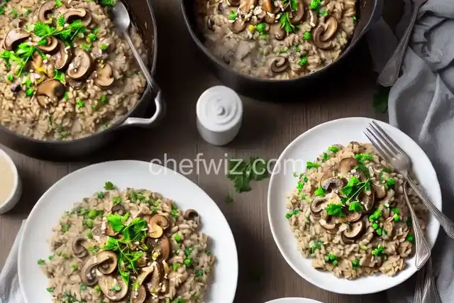 Turkey and Mushroom Risotto