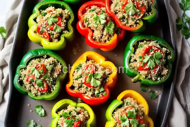 Turkey and Quinoa Stuffed Peppers