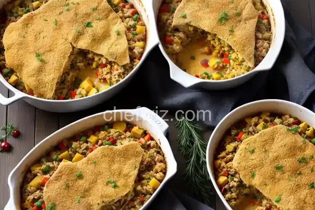 Turkey and Stuffing Casserole for Two