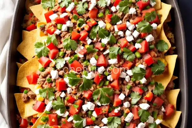 Turkey and Veggie Nachos