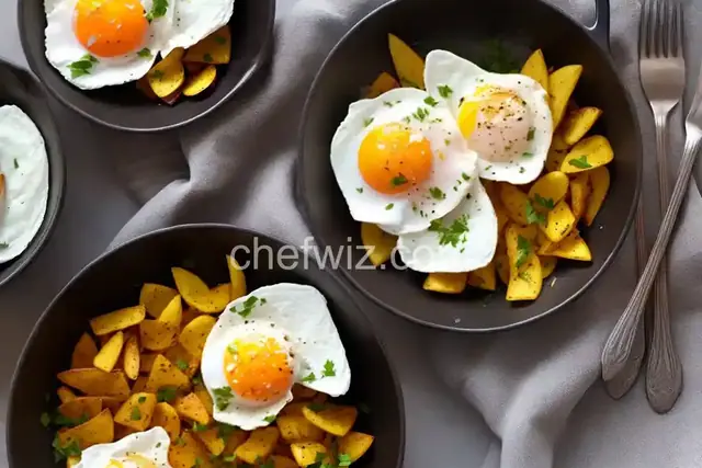 Turkish-Style Poached Eggs With Brown Butter Garlic Chips