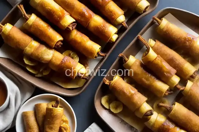 Turon (Filipino fried banana rolls)