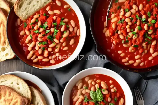 Tuscan White Beans in Tomato Sauce