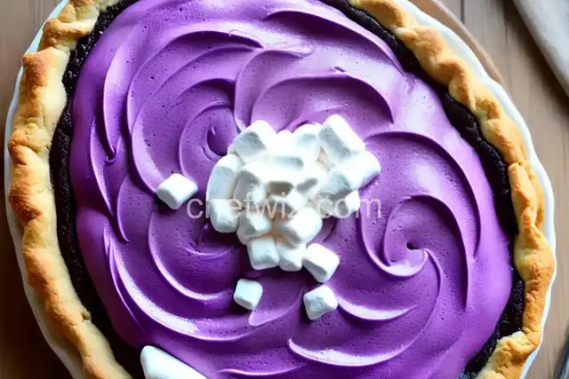 Ube Pie With Marshmallow Whip
