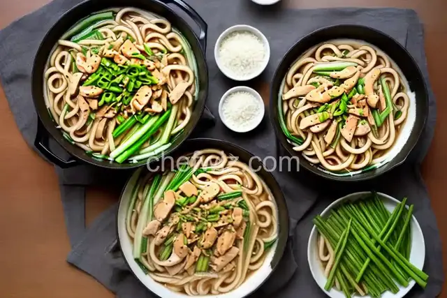 Udon with Chicken and Scallions (Tori Nanba Udon)