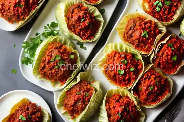 Ukrainian Meat Filled Cabbage Rolls