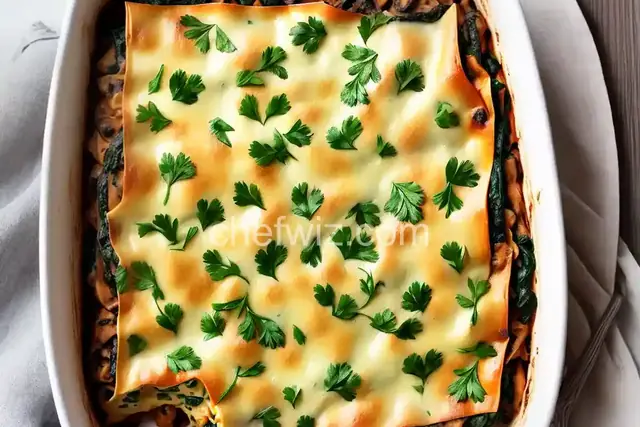 Ultra-Creamy Spinach and Mushroom Lasagna Recipe