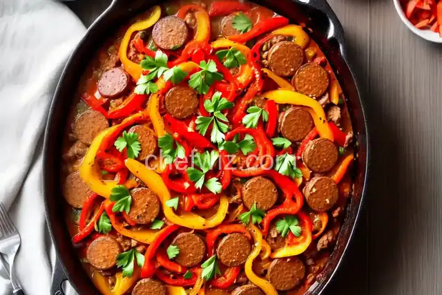 Uncle Al's Sausage and Peppers Casserole