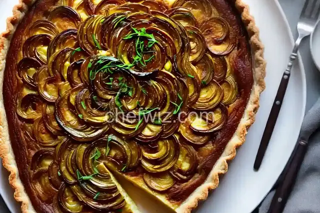 Upside-Down Caramelized Leek Tart