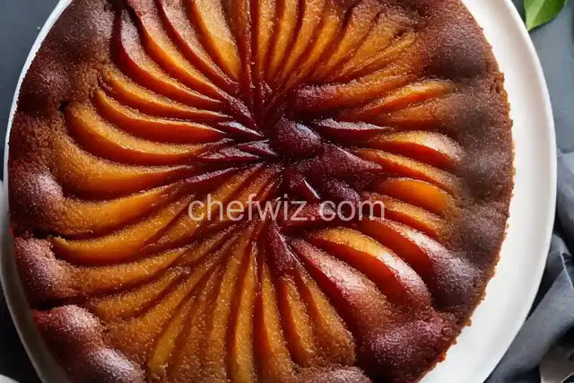 Upside Down Pear Gingerbread Cake
