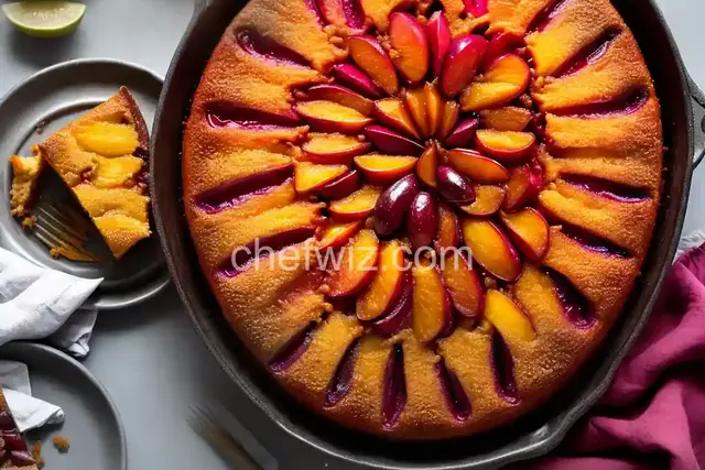 Upside-Down Plum Cake