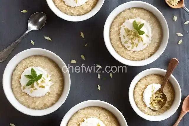 Vanilla Bean Rice Pudding