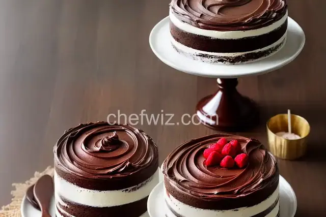 Vanilla Birthday Cake with Chocolate Frosting