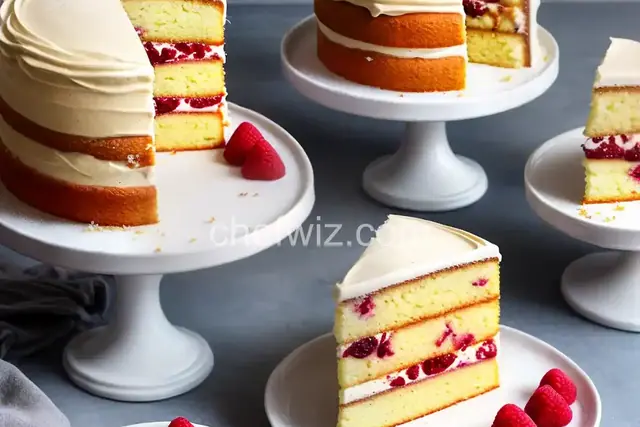 Vanilla-Buttermilk Layer Cake With Orange Frosting and Raspberries