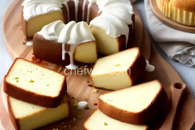 Vanilla Cream Cheese Pound Cake